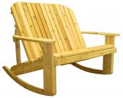Click to enlarge image  - Adirondack Loveseat Rocker - Designed for love birds with room for two to curl up in!